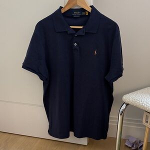 Polo by Ralph Lauren Navy Polo with Embroidered Pony